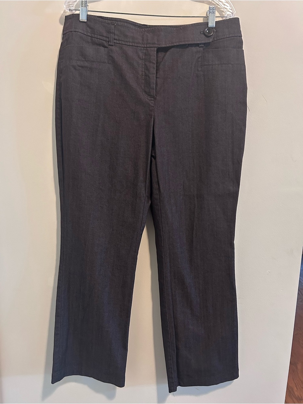 Dark‎ Brown Straight Leg Dress Pants